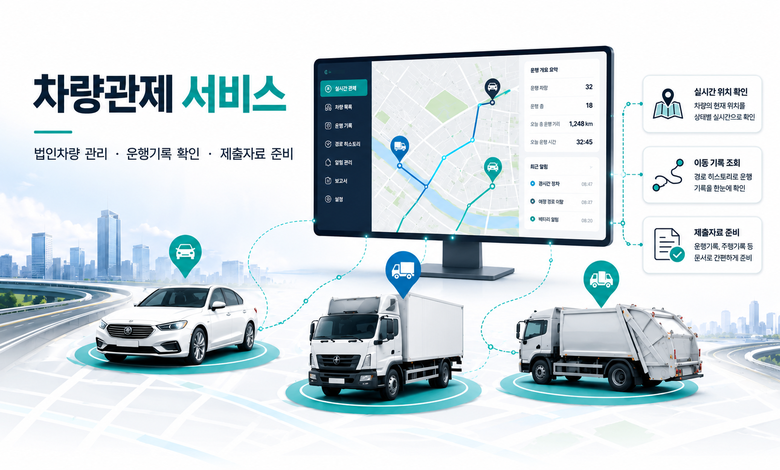 차량관제 서비스 요약 이미지